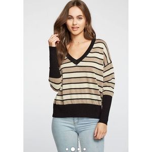 Chaser Metallic Striped Knit